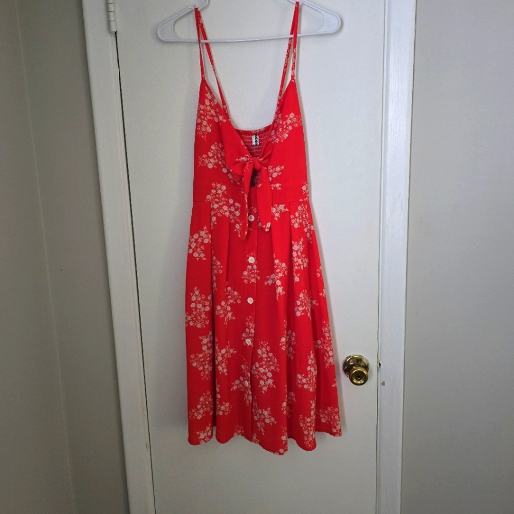 Red Floral Sundress